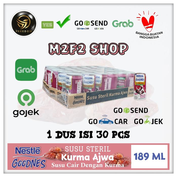 Gambar Nestle Goodnes Susu Sterilisasi Kurma & Madu Semua Rasa Kaleng | Can - 189 ml Harga Karton (Khusus Gosend/Grab) - Kurma Ajwa dari M2F2 Shop - Paseban undefined Tokopedia