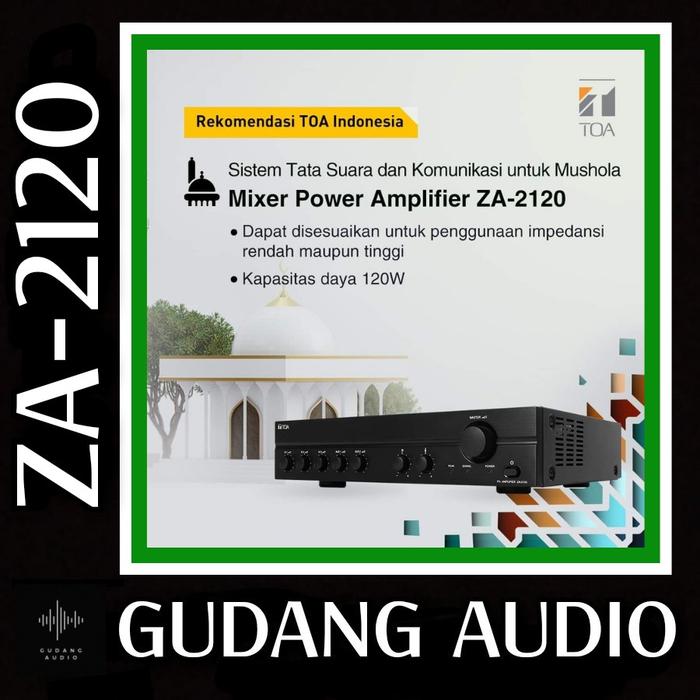 Gambar Amplifier Toa Ampli untuk Masjid Mushola daya 120 watt Original Garansi Resmi dari Gudang Audio Gudang Toa undefined Tokopedia