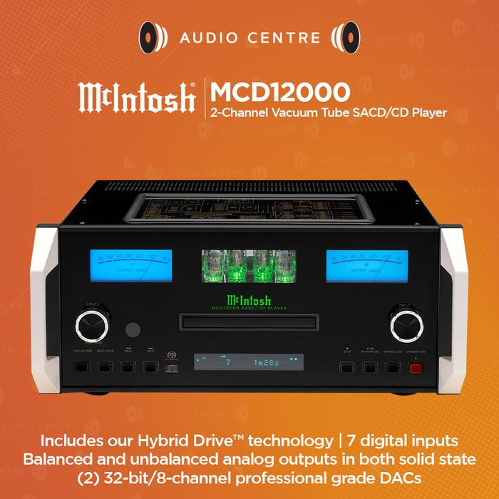 Gambar McIntosh MCD12000 MCD 120000 2-Channel Vacuum Tube SACD/CD Player made in USA dari Audio Centre Official undefined Tokopedia