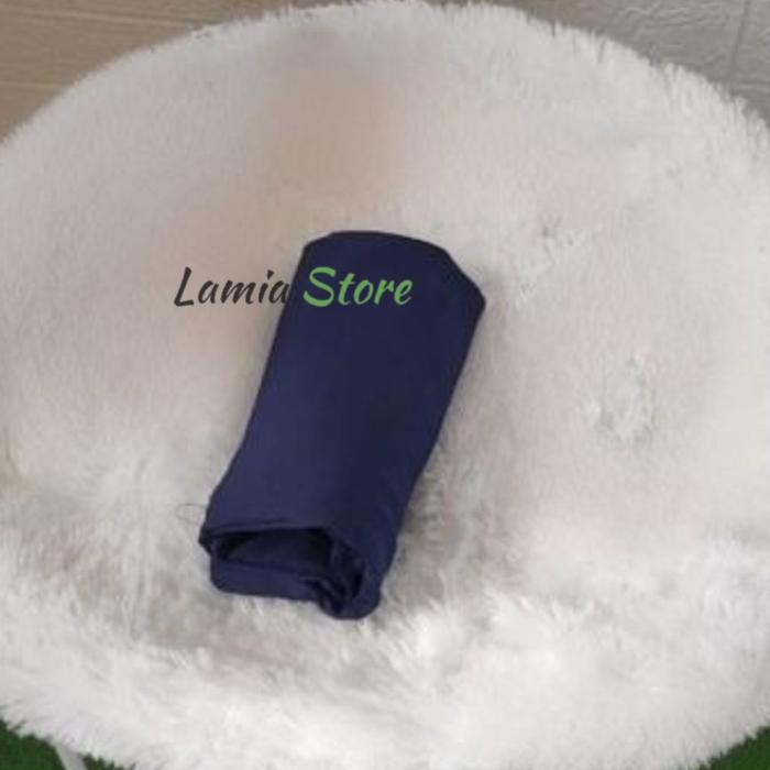 Gambar Inner Tanpa Lengan Dalaman Hijab Manset Baju Wanita Buntung Turtleneck Iner Lekbong Bahan Lembut - Navy, Standard dari Laaamia Store undefined Tokopedia