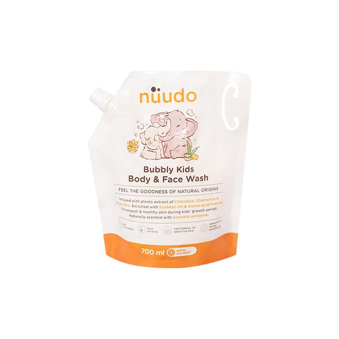 Gambar Nuudo Refill Bubbly Kids Wash & Kids Shampoo - 700ml - Bubbly Kid Wash dari INC Brands Kota Surabaya Tokopedia