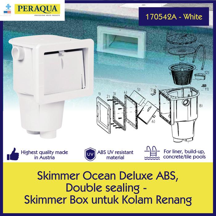 Gambar Skimmer Box Kotak Skimmer Warna Hitam Peraqua Made in Austria - Putih dari PT Esparindo Dayamegah undefined Tokopedia