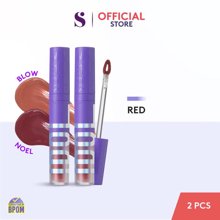 Gambar SOMETHINC [2 PCS] Ombre Idol Blurry Lip Matte - RED dari Somethinc undefined Tokopedia