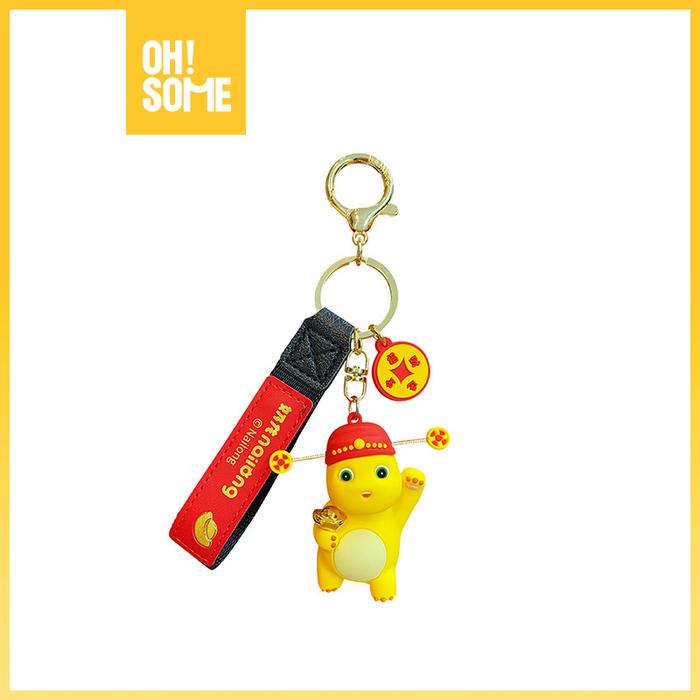 Gambar OHSOME - Mainan Anak Dewasa Ganci Gantungan Kunci Nailong Yellow Dino Dragon Keychain Nai Long Aksesoris Lucu - Senang Hoki dari OhSomeToys undefined Tokopedia