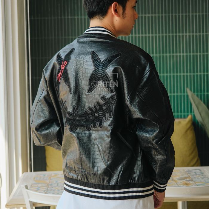 Gambar Ricky Is Clown Black Mamba Varsity Jacket Black Original dari Oriten Store ID undefined Tokopedia