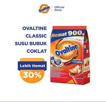 Gambar OVALTINE MINUMAN BUBUK SUSU CHOCOLATE POUCH 900GR[TP] - 594GR dari FrankShopp undefined 4 Tokopedia