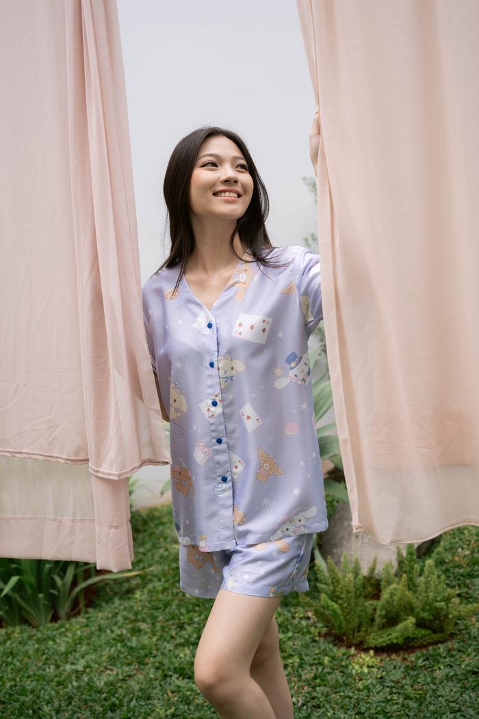 Gambar Calla Laurel - POOH CINNAMOROLL TENCEL - Setelan Baju Dewasa Tidur Piyama Wanita Premium - CINNAMOROLL, SHORT PANTS, S dari Calla+Laurel undefined Tokopedia