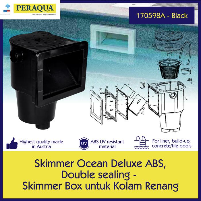 Gambar Skimmer Box Kotak Skimmer Warna Hitam Peraqua Made in Austria - Hitam dari PT Esparindo Dayamegah undefined Tokopedia