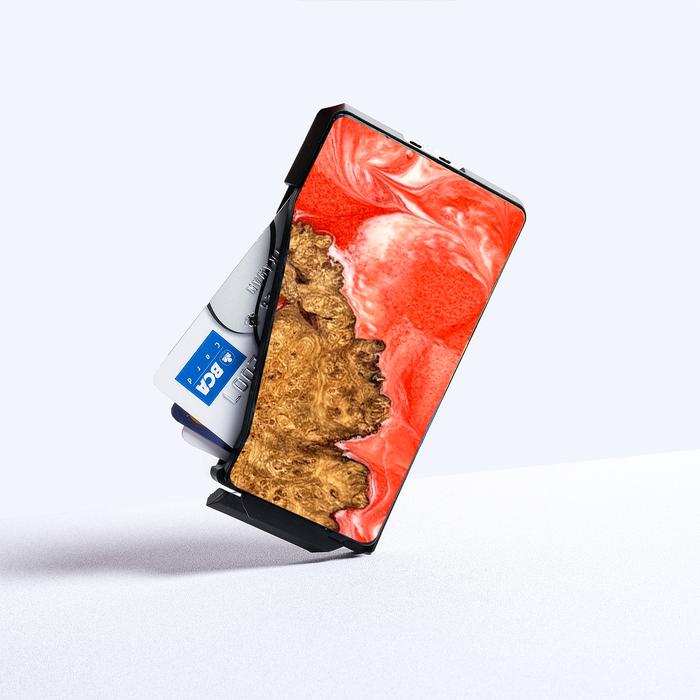 Gambar Zazz wood + resin card wallet dompet kartu kayu asli RFID card holder - tangsi dari Zazz Indonesia undefined Tokopedia