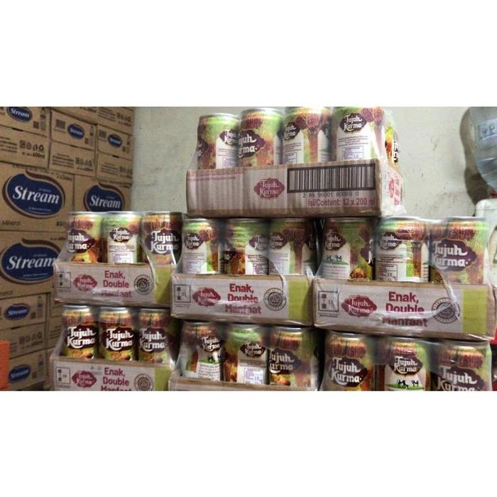 Gambar Tujuh Kurma Susu Steril 200Ml 1 Pak Isi 12 Kaleng dari Rakacepat undefined Tokopedia