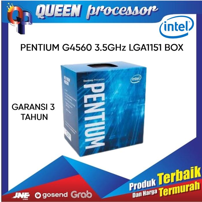 INTEL PENTIUM G4560 BOX Cache 3MB Socket 1151 KABYLAKE di  Queenprocessor Tokopedia