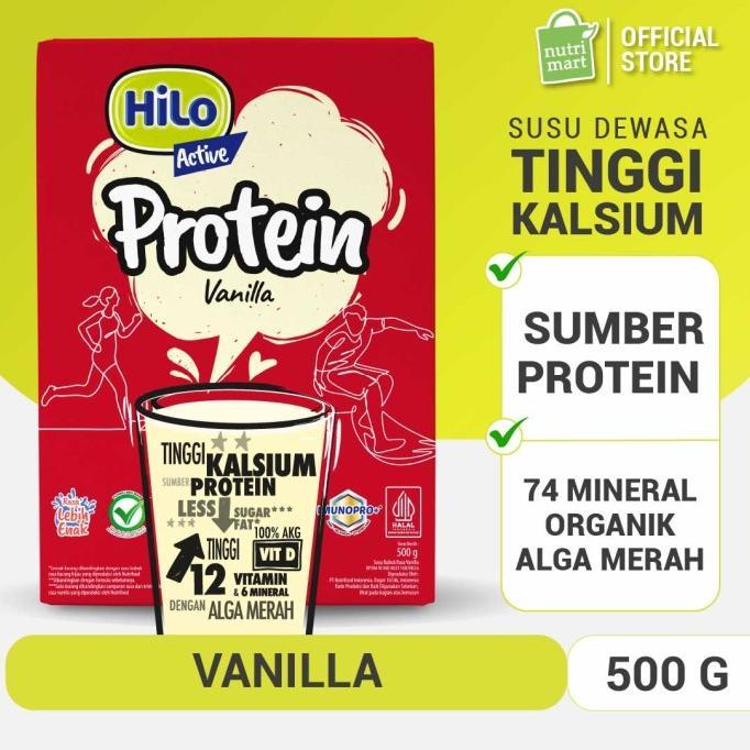 Gambar ! HILO ACTIVE VANILLA 500GR - SUSU TINGGI KALSIUM - dari MILK SHOP&#39; undefined Tokopedia