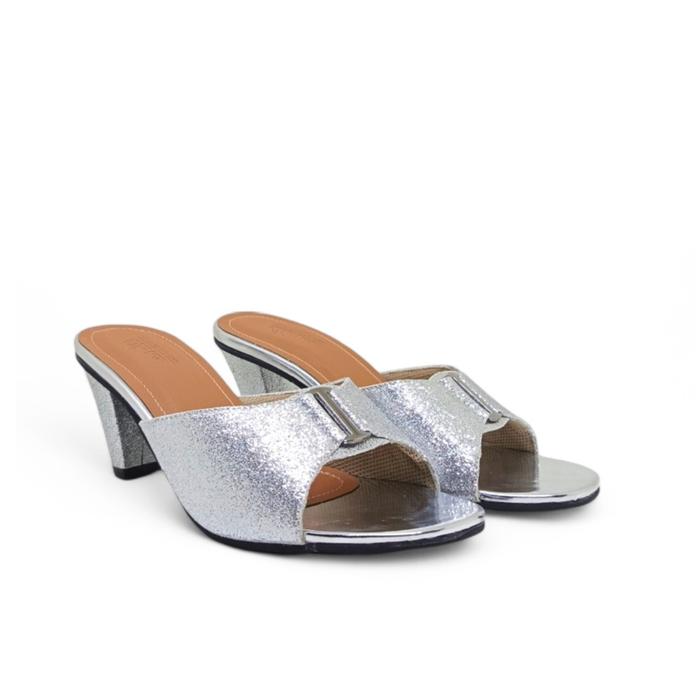 Gambar High Heels Big Size Ukuran Besar 41 42 43 44 45 | Sandal Wanita Jumbo - Silver, 40 dari Malkazio Footwear undefined Tokopedia