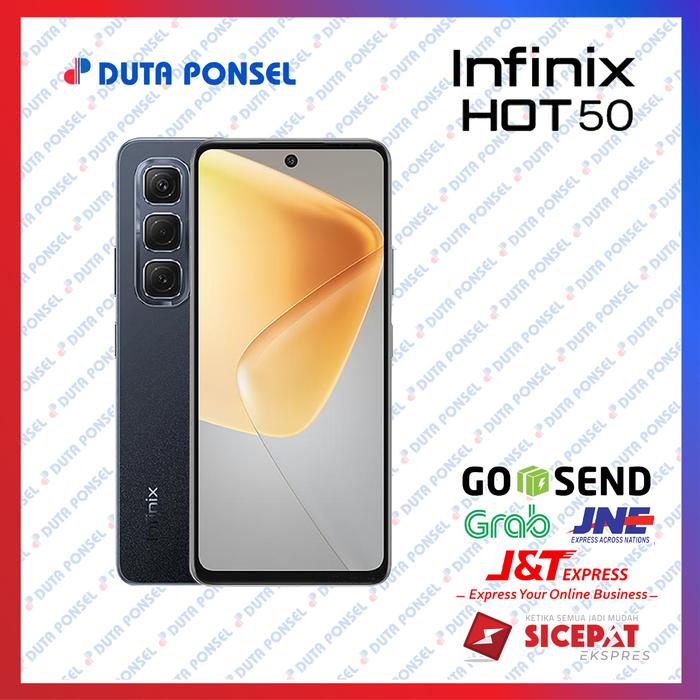 Gambar Infinix HOT 50 4G 6/256 GB Garansi Resmi - Sleek Black dari Duta Ponsel Pekanbaru_NEW undefined Tokopedia