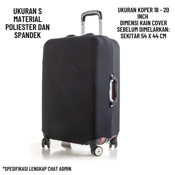 Gambar Cover Koper Sarung Pelindung Penutup Bag Cover Luggage Polos Elastis - S 18-20inch dari Dara Store__NEW undefined Tokopedia