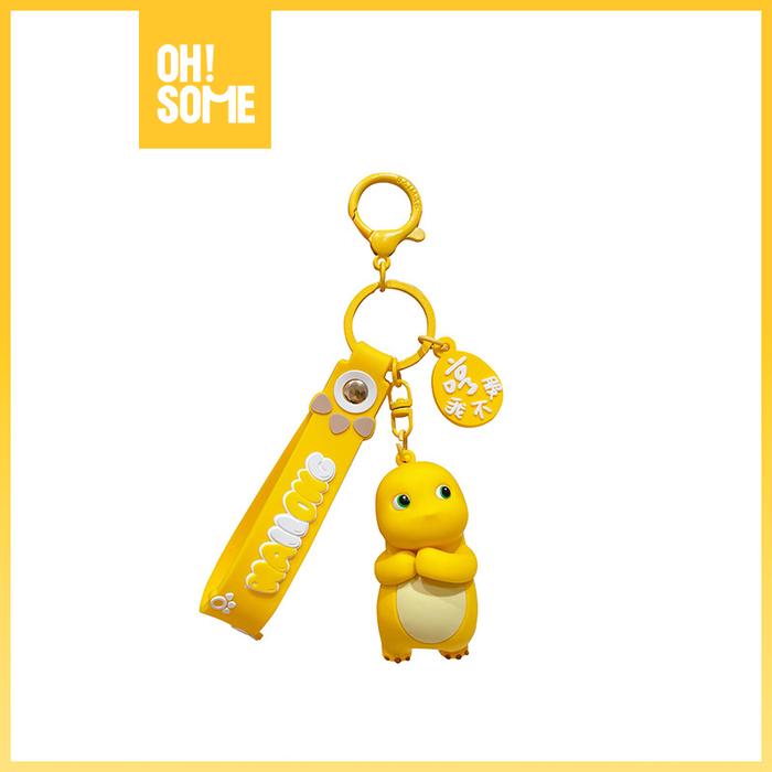 Gambar OHSOME - Mainan Anak Dewasa Ganci Gantungan Kunci Nailong Yellow Dino Dragon Keychain Nai Long Aksesoris Lucu - Classic dari OhSomeToys undefined Tokopedia