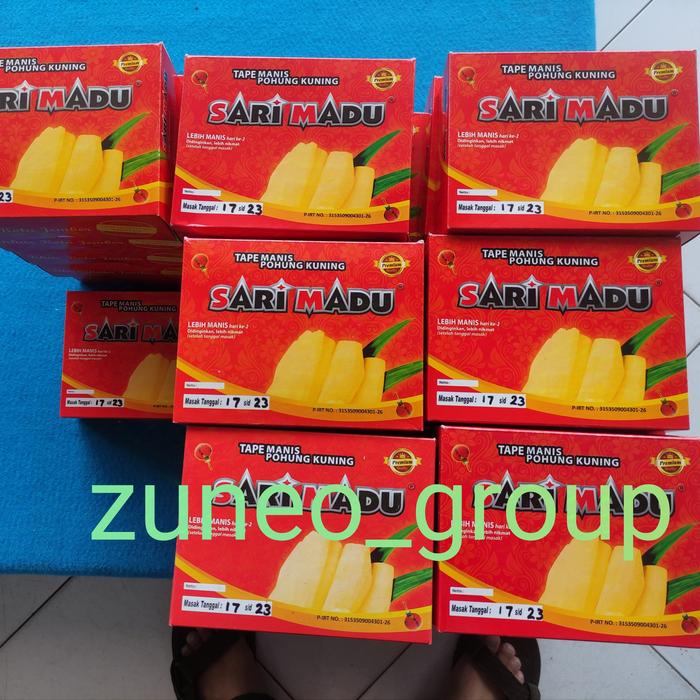 Gambar tape sari madu jember / minimal 10 kotak / 600 - 650 gram / dari zuneo undefined Tokopedia