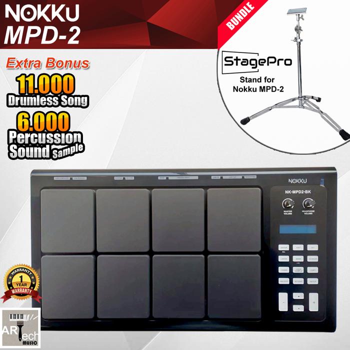 Gambar NOKKU MPD2 / MPD 2 / M PD2 / MP D2 Multipad Drum - PAKET B dari Artech Music undefined Tokopedia