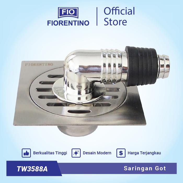 Gambar Fiorentino Saringan Got Mesin Cuci Washing Machine Floor Drain Lubang Pembuangan Air Kamar Mandi TW3588 - Silver dari Fiorentino Sanitary undefined Tokopedia