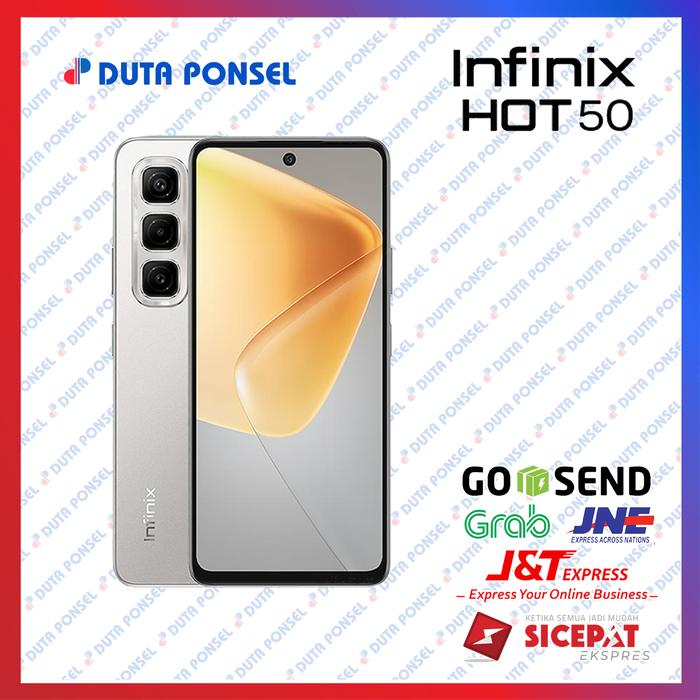 Gambar Infinix HOT 50 4G 6/256 GB Garansi Resmi - Titanium Grey dari Duta Ponsel Pekanbaru_NEW undefined Tokopedia