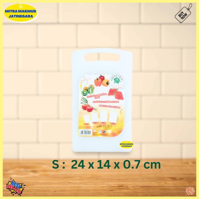 Gambar CLAVA - Talenan Plastik / Telenan Clava Green Leaf Ukuran S-M-L-XL - S dari PERABOTAN YUNIMART undefined Tokopedia