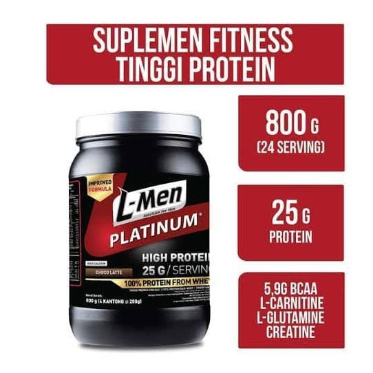 Gambar L-Men Platinum 800 Gr Whey Protein With Isolate Lmen Choco Latte - TawarUnflavored dari kapalsel undefined Tokopedia