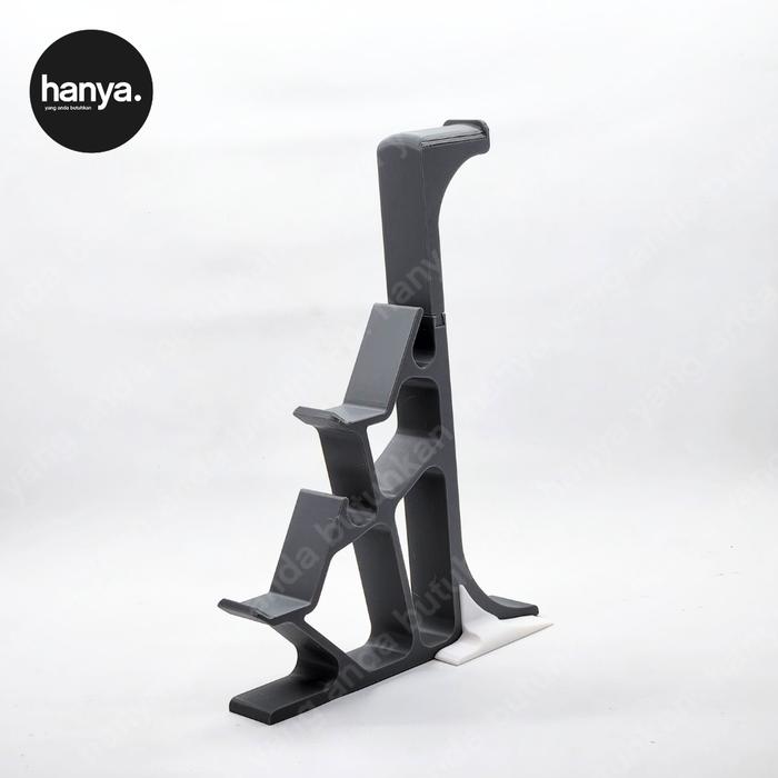 Gambar Stand Controller + Headset / Kombo Stand untuk Controller dan Headset Gaming / 3 in 1 Controller Stand Gaming - Abu, Grey dari Hanya Online Shop undefined Tokopedia