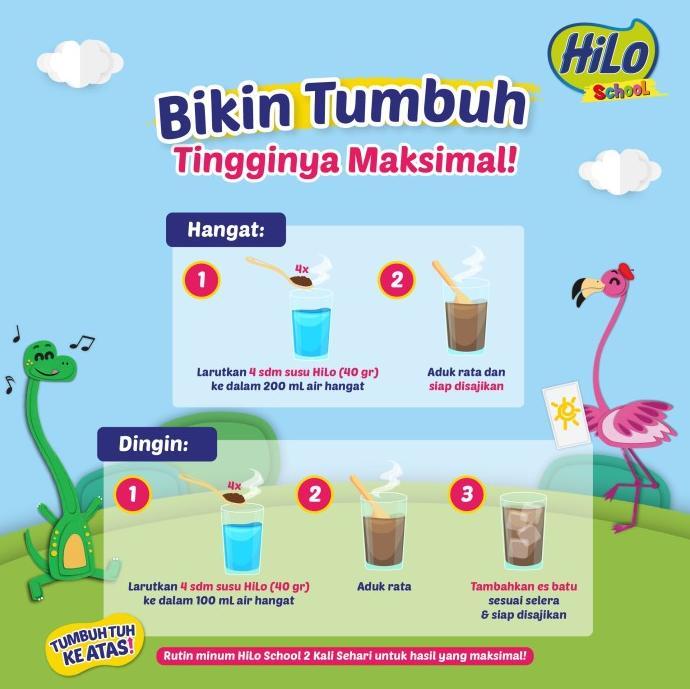 Gambar ! TWIN PACK: HILO SCHOOL VANILLA 1000GR - SUSU TINGGI KALSIUM - dari MILK SHOP&#39; undefined Tokopedia