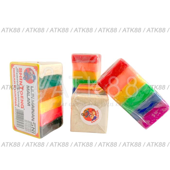 Gambar Lilin Mainan Plastisin Malam Anak Warna Rainbow dari Pusat Grosir ATK 88 undefined Tokopedia