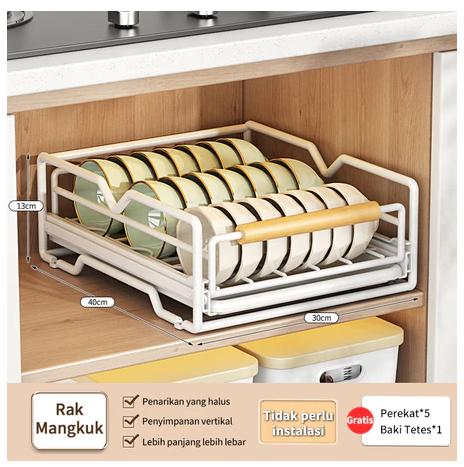 Gambar Rak Pengering Piring Rak peniris piring Stainless Peralatan Rak Dapur - Rak Mangkuk P dari Jeckfashion undefined Tokopedia