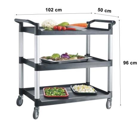 Gambar Trolley Pengumpul Peralatan Makan Plastik Trolli Food Service Stand Mutu PDT-3L - PDT-3L dari horekamall undefined Tokopedia