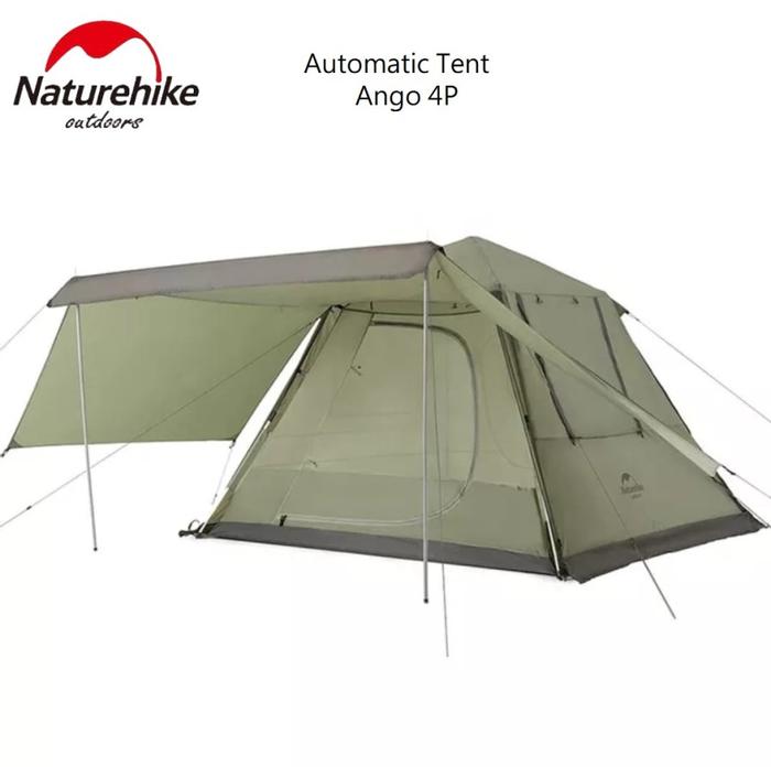 Gambar Ango automatic pop up tent Tenda 4P UPF 50+ Naturehike - Army Green dari Erjee Camping Store undefined Tokopedia