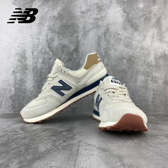 Balance 574 Nb 36 Shoes SEPATU NEW BALANCE 574 BEIGE NAVY 36