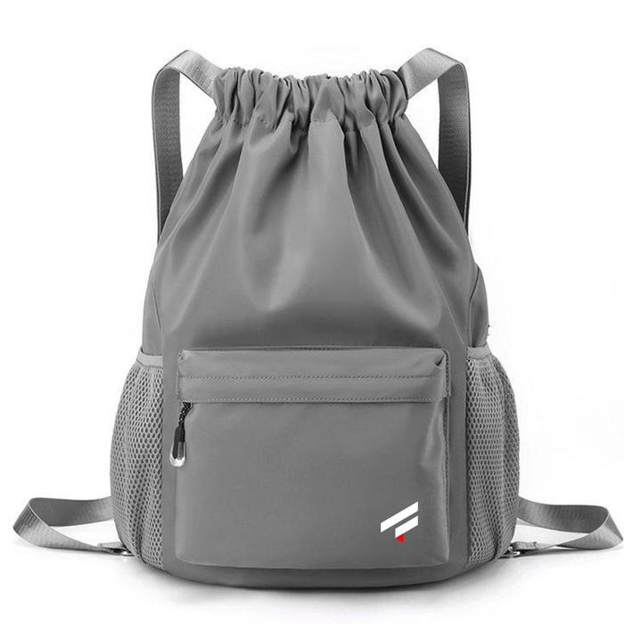 Gambar FITRAS - Tas serut Polos Simple Premium Logo Fitras String bag Gymsack Olahraga Futsal Warna Hitam - Grey Ftrs dari yunistore010 undefined Tokopedia