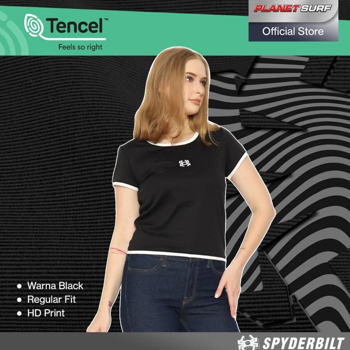 Gambar Spyderbilt Kaos Lengan Pendek Wanita Channie Tencel Ladies Tee Planet Surf Terbaru! - BLACK, 6 dari Reusnav Wati undefined Tokopedia