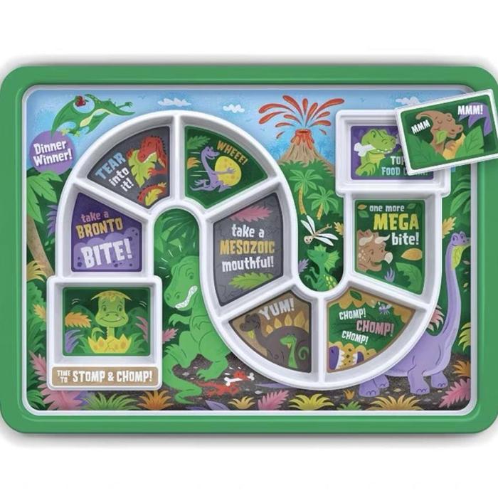 Gambar 【Harga Special】 Piring Makan Anak Bayi Anti GTM Dinner Winner Fred Magical Plate Murah Lomba Seru Edukasi Lucu - Dino dari Maxsi'22 undefined Tokopedia