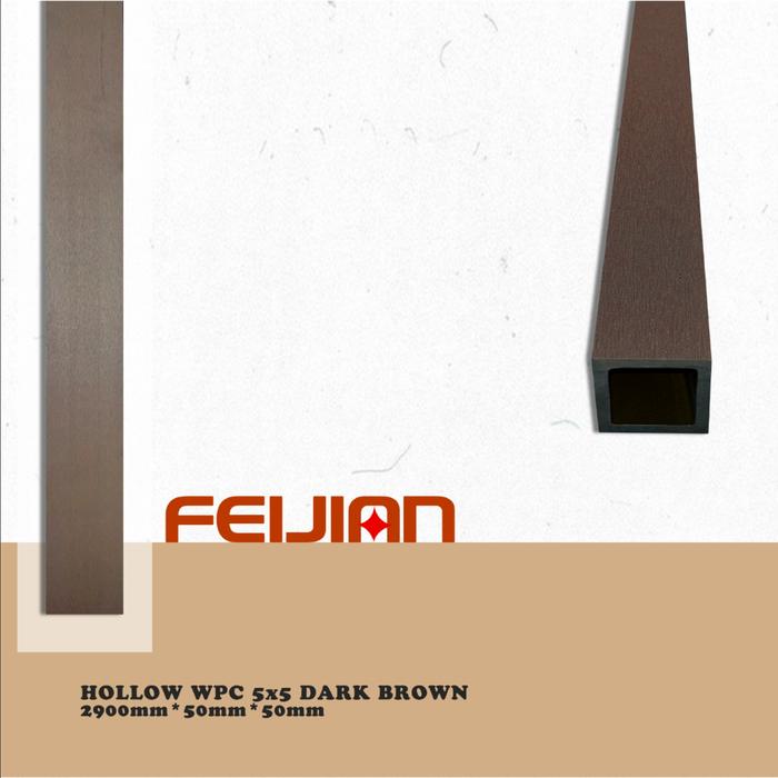 Gambar Partisi Penyekat Ruangan Outdoor PVC 5x5 cm Kisi Kisi Hollow FEIJIAN Pembatas Ruangan - Dark Brown dari WM Home Decor undefined Tokopedia