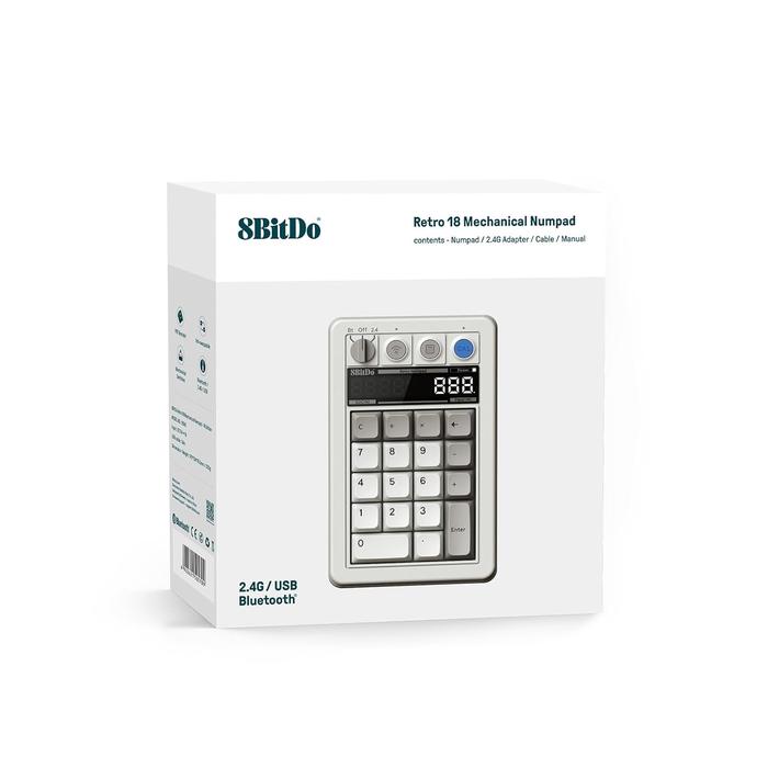 Gambar 8BitDo Retro 18 Mechanical Numpad / Calculator - M Edition dari Rocket Games undefined Tokopedia