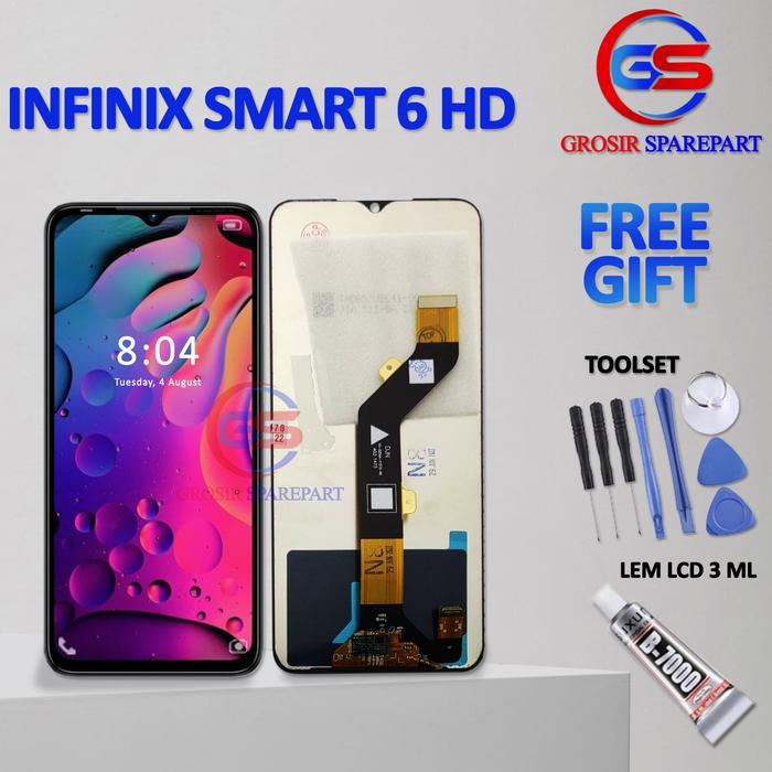 Gambar LCD INFINIX SMART 6 HD X6512 /HOT 12I - HOT 20I- X665C - ORIGINAL FULLSET [ FREE TOOL SET + LEM LCD - ORIGINAL dari GrosirSparepart_NEW undefined Tokopedia