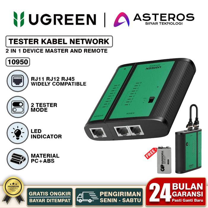 Gambar UGREEN LAN Tester Alat Penguji Kabel LAN RJ45 Ethernet RJ11 Telephone - 10950 LITE dari ASTEROS OFFICIAL Kota Administrasi Jakarta Pusat Tokopedia