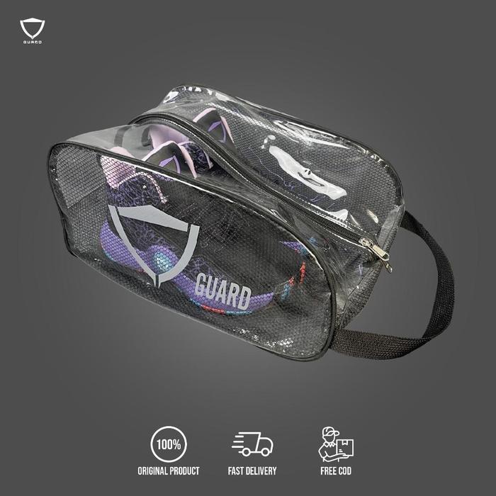Gambar TAS SEPATU TRANSPARENT GUARD TAS SEPATU TRANSPARAN TAS SEPATU MIKA TAS SEPATU BENING TAS SEPATU BASKET - BLACK dari yunistore010 undefined Tokopedia