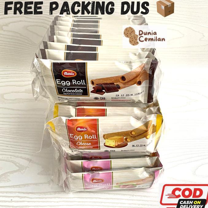 Gambar FaH [TERMURAH!] Egg Roll Monde Cream Coklat/Strawberry/Cheese 1 PAK 10pcs - 1Pak Coklat dari effendi750 undefined 5 Tokopedia