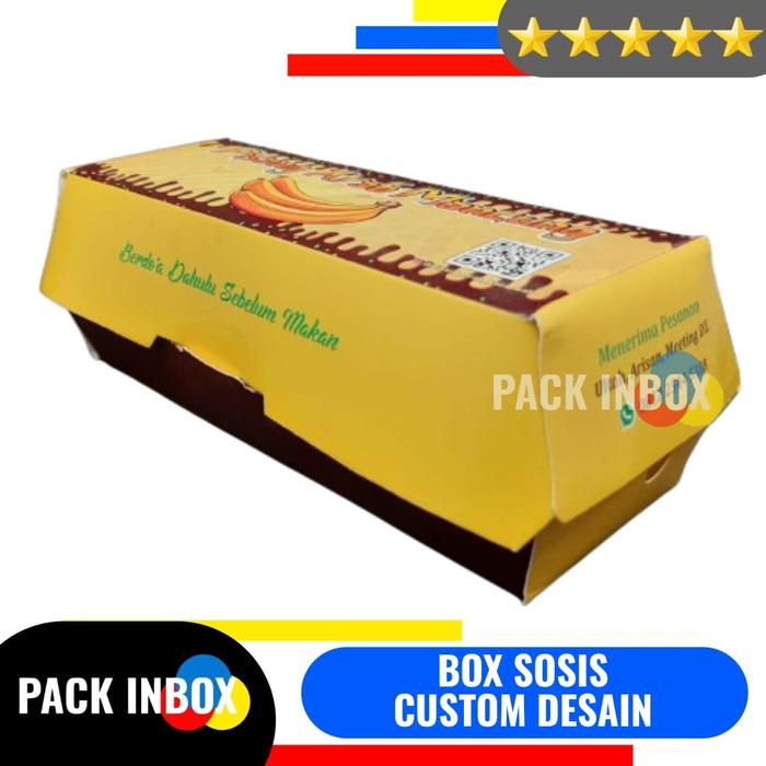 Gambar BOX SOSIS CUSTOM DESAIN BOX HOT DOG CUSTOM DESAIN DUS SOSIS KARDUS HOT DONG CUSTOM DESAIN dari PACK INBOX undefined Tokopedia