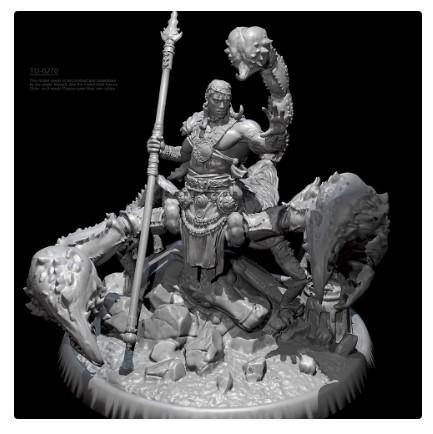 Gambar 38mm Resin Figure SCORPION PHARAOH KING 3D TD38-6270 KL28 dari scale figure undefined Tokopedia