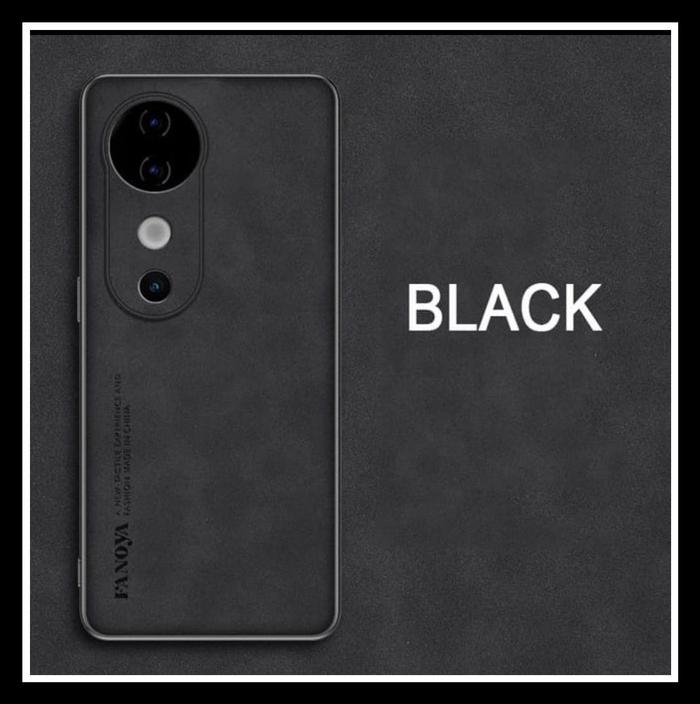 Gambar Vivo V40 5G Fanoya Nappa Original Hard Case Casing Soft Cover Leather Bumper Silicone Pc - HITAM., VIVO V40 5G. dari Original Shop Nillkin undefined Tokopedia