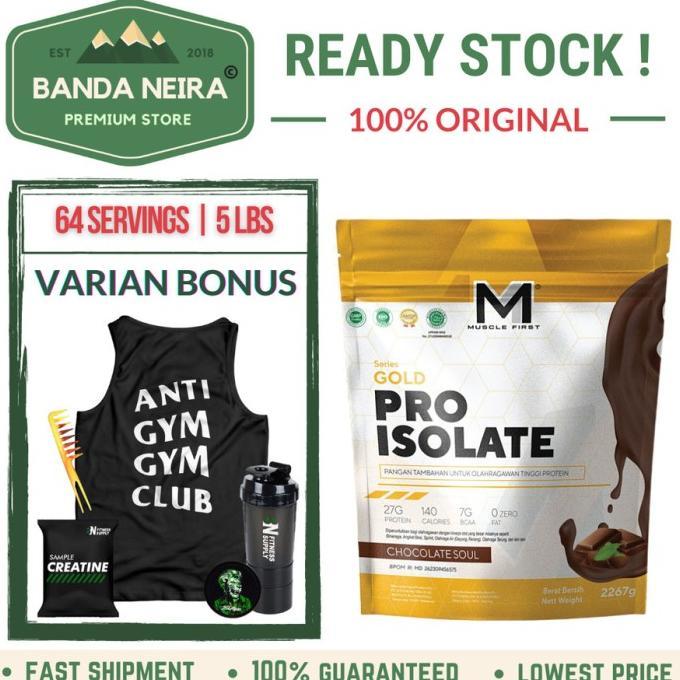Gambar M1 Muscle First Musclefirst Gold Pro Isolate Whey Protein Powder - 5 LBS, TARO dari kapalsel undefined Tokopedia