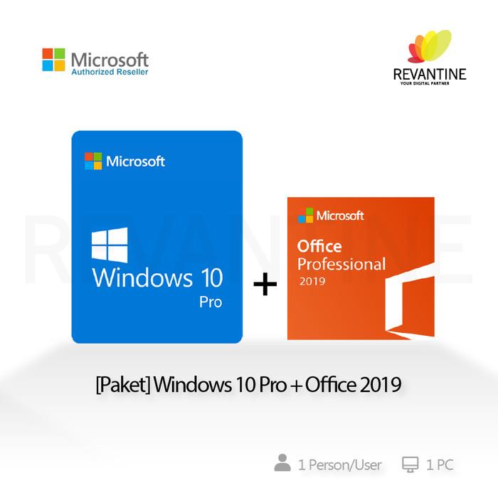 Gambar Microsoft Windows 10 Pro | 10 Home | Office 2019 | Office 2021 Original - W10Pro+Office19 dari Revantine Store undefined Tokopedia
