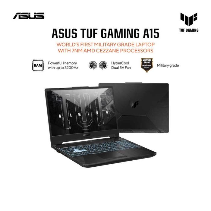 Asus Tuf Gaming A15 Fa506nc-r535b6t-om Amd Ryzen 7535hs 8gb 512gb Ssd Rtx  3050 4gb W11 Home Ohs 2021 Graphite Black Tuf Gaming Backpack Include