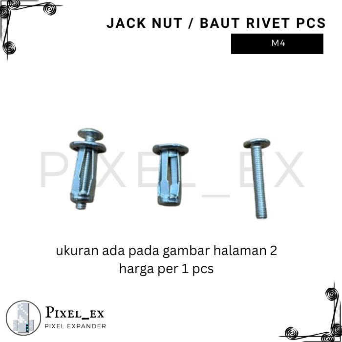 Jual Rivet Nut Jack Nut Sekrup Plat Rivet Metal Fiser Mur Baut M4 M5 M6 ...
