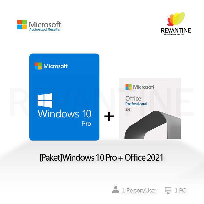 Gambar Microsoft Windows 10 Pro | 10 Home | Office 2019 | Office 2021 Original - W10Pro+Office21 dari Revantine Store undefined Tokopedia
